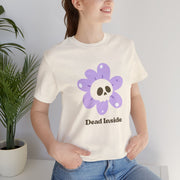"Dead Inside" Skull Flower Tee — Mental Health Awareness T‑Shirt