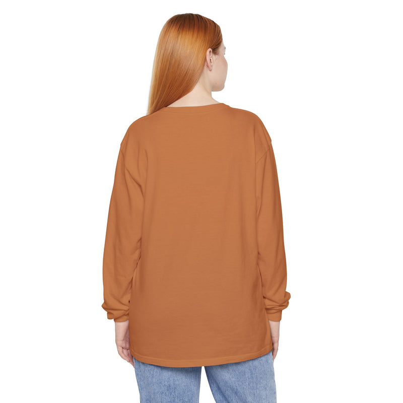 "Dead Inside" Oversized T-Shirt - Skull Flower Long Sleeve Tee
