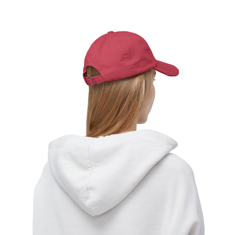 Distressed Baseball Cap — "First Of All I Am A Fucking Delight" Sassy Cat Hat
