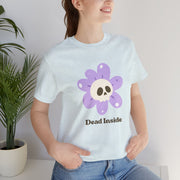 "Dead Inside" Skull Flower Tee — Mental Health Awareness T‑Shirt