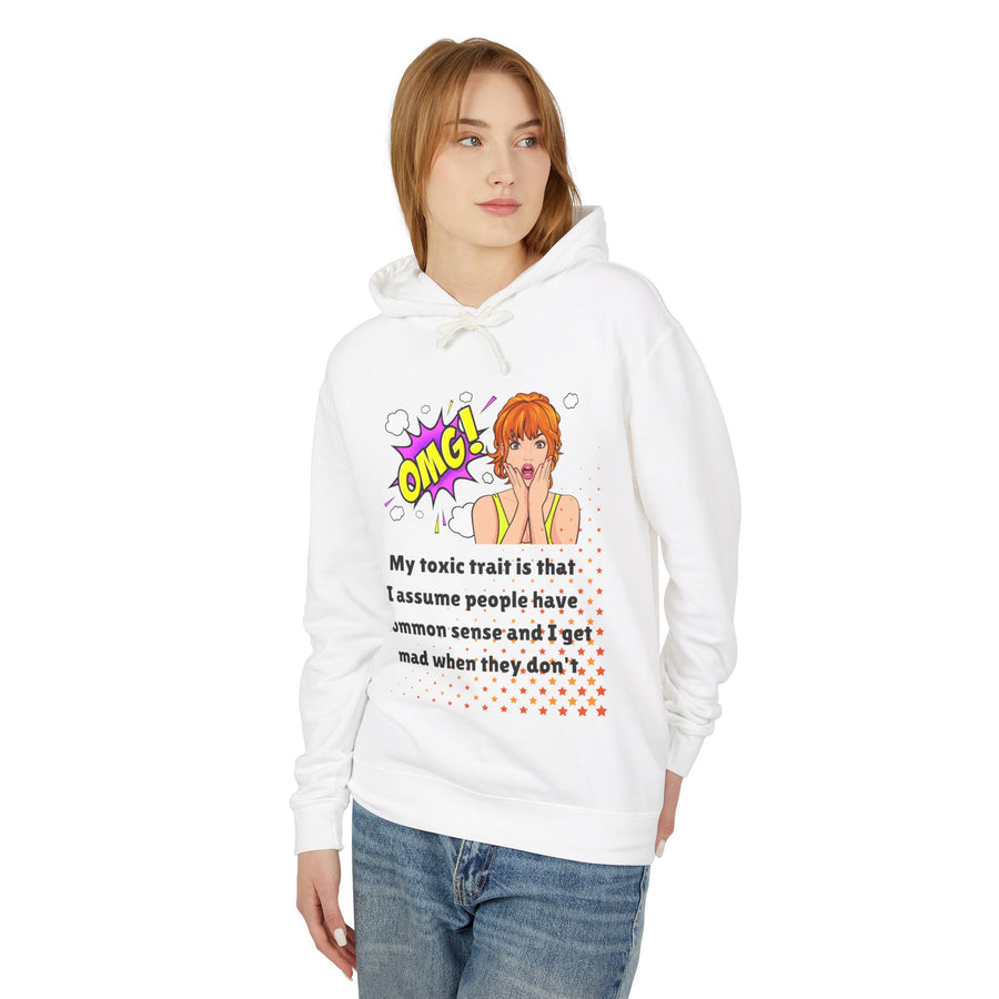 Toxic Trait - Unisex Lightweight Hooded Sweatshirt