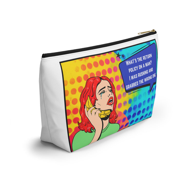 Pop Art Large Size Travel Bag — "What's the return policy on a man? I was rushing and grabbed the wrong one."