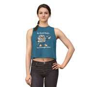 Disco Ball Women's Crop Top — "So Much Panic... Not Enough Disco" Graphic Tank