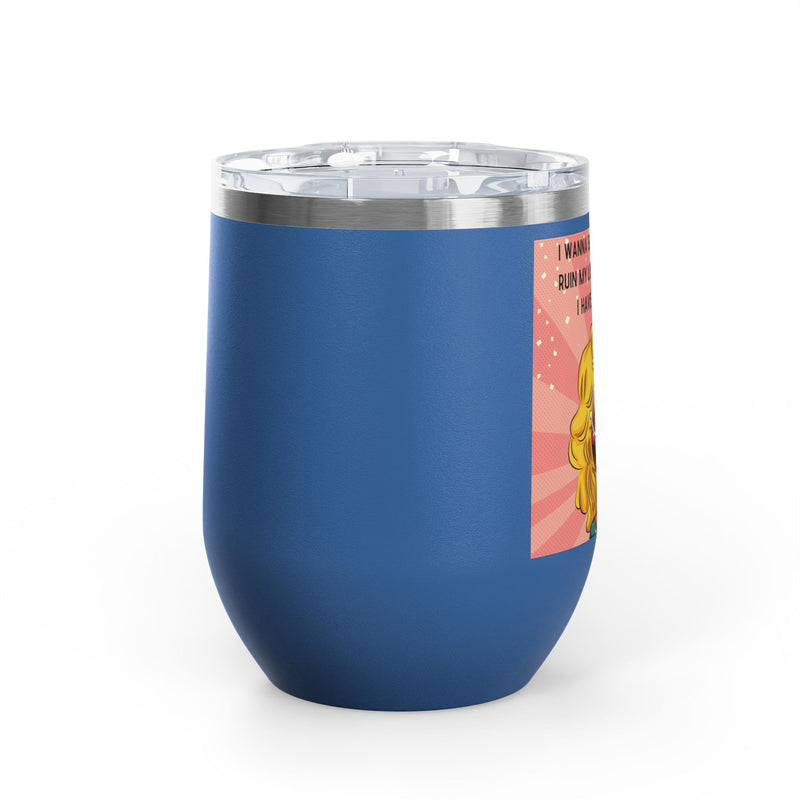 Retro Pop Art "14 Again" Insulated Stainless Steel 12oz Wine Tumbler