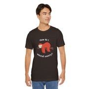 Sloth Tee 'How Do I Uninstall Anxiety?' Mental Health Awareness T-Shirt