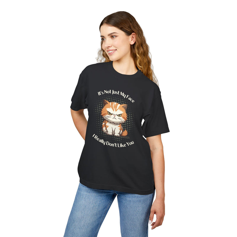 Grumpy Cat “It’s Not Just My Face, I Really Don’t Like You” Garment Dyed Urban Heavy T-Shirt
