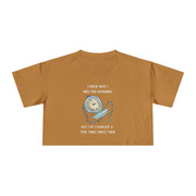 Crop Tee —  "I Knew Who I Was This Morning..." Wonderland T-shirt Top