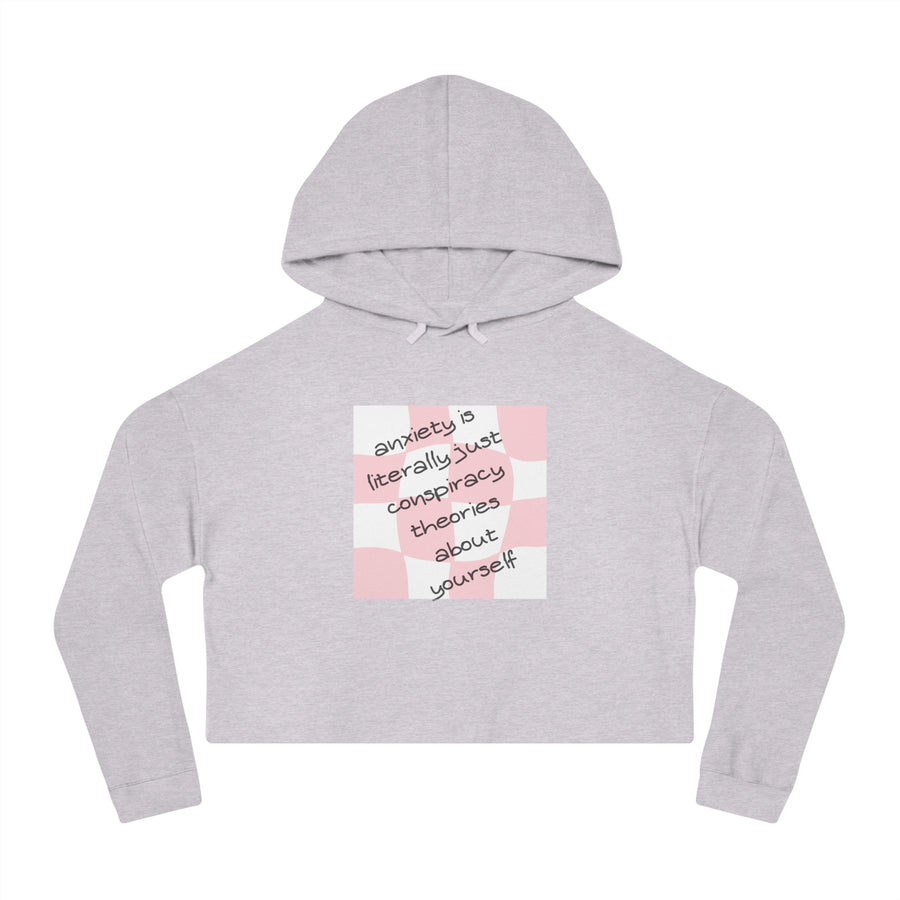 Anxiety Is - Women’s Cropped Hooded Sweatshirt