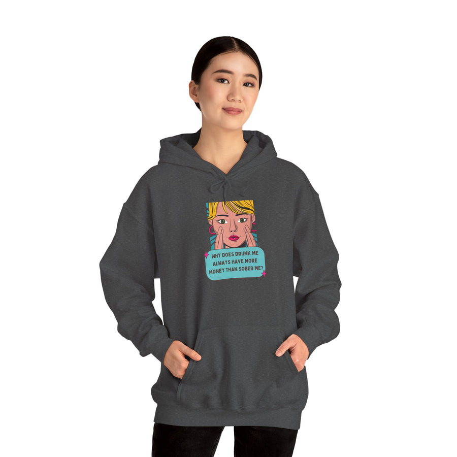 Pop Art Hoodie — Drunk Me Graphic Hooded Sweatshirt