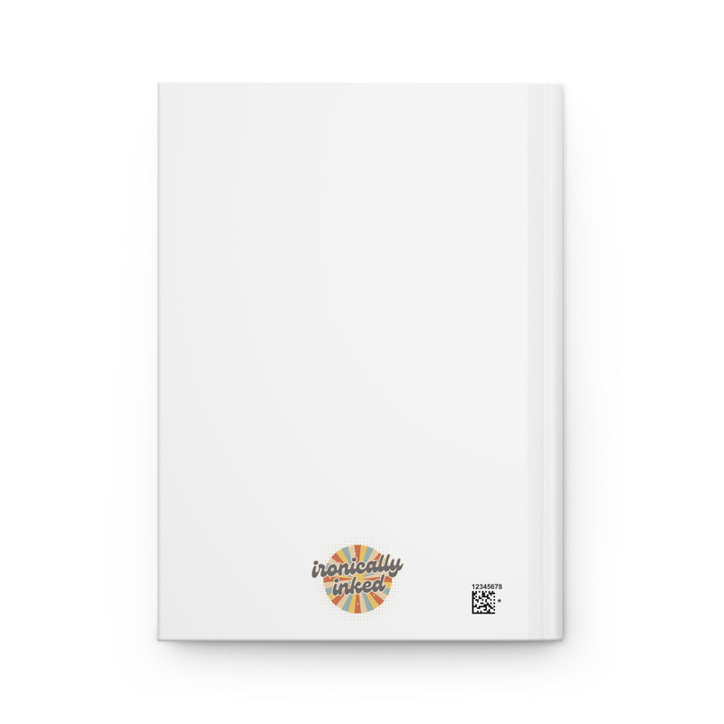 Retro Pop Art Journal — "I Need to Teach My Facial Expressions to Use Their Inside Voice" Hardcover Notebook