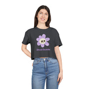 Dead Inside Floral Skull Crop Tee — Women's Graphic T-Shirt Top