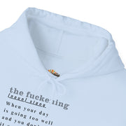 Graphic Hoodie — Minimalist 'the fuckening' Definition Hooded Sweatshirt