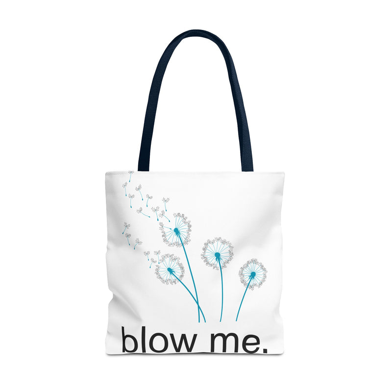 Large 18" x 18" Tote Bag — Dandelion "Blow Me" Tote