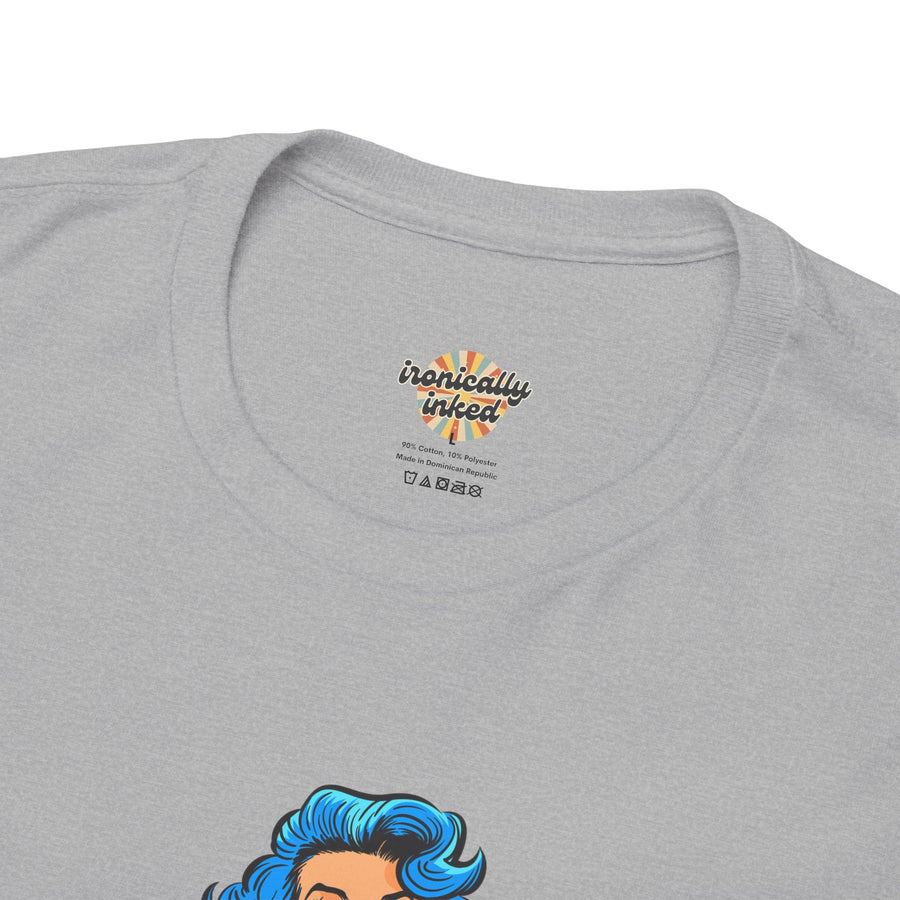Pop Art Tee - "Grippy Socks Vacation" Mental Health Awareness Graphic T-Shirt