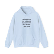 'Awkward Silence' Hoodie - Unisex Heavy Blend™ Hooded Sweatshirt
