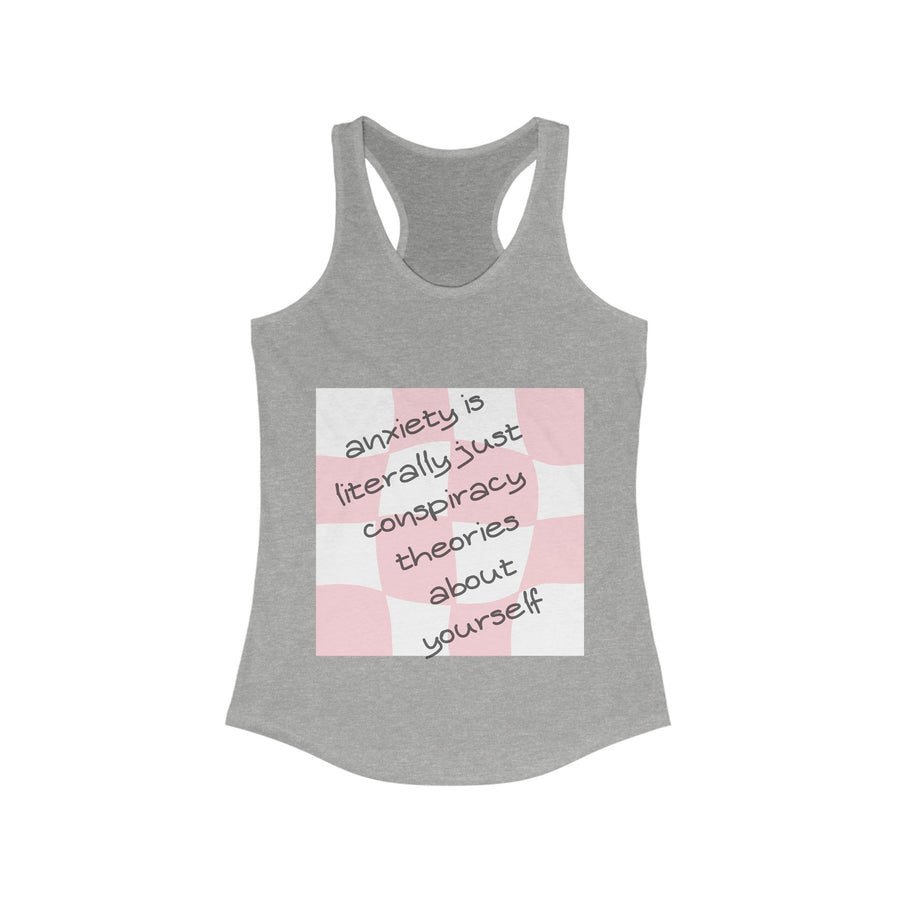 Anxiety is... - Women's Ideal Racerback Tank