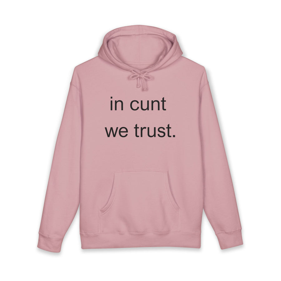 Statement Hoodie — "In Cunt We Trust" Hooded Sweatshirt