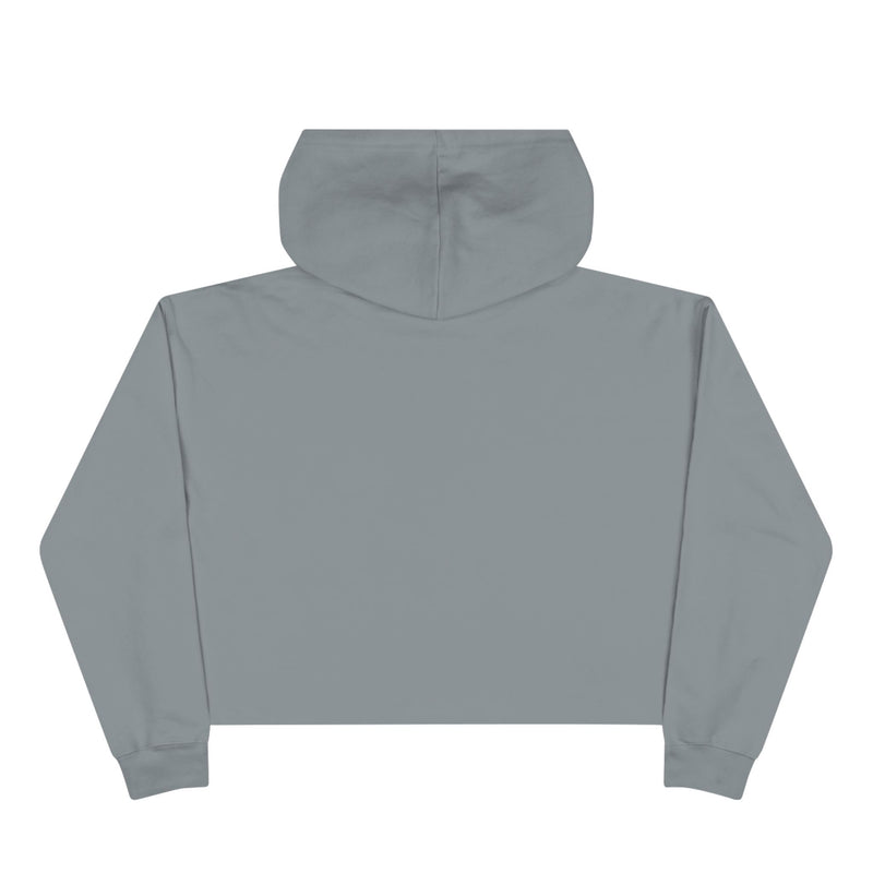 Cropped Hoodie — “Anxiety is literally just conspiracy theories about ourselves” Minimal Text Hoodie