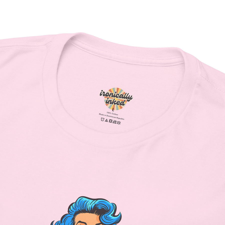 Pop Art Tee - "Grippy Socks Vacation" Mental Health Awareness Graphic T-Shirt