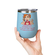 Responsible Adult Pop Art Wine Tumbler - Stainless Steel 12oz