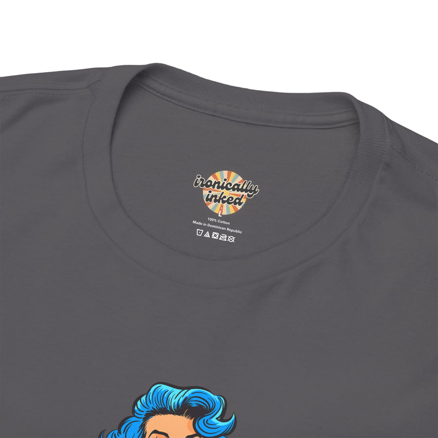 Pop Art Tee - "Grippy Socks Vacation" Mental Health Awareness Graphic T-Shirt