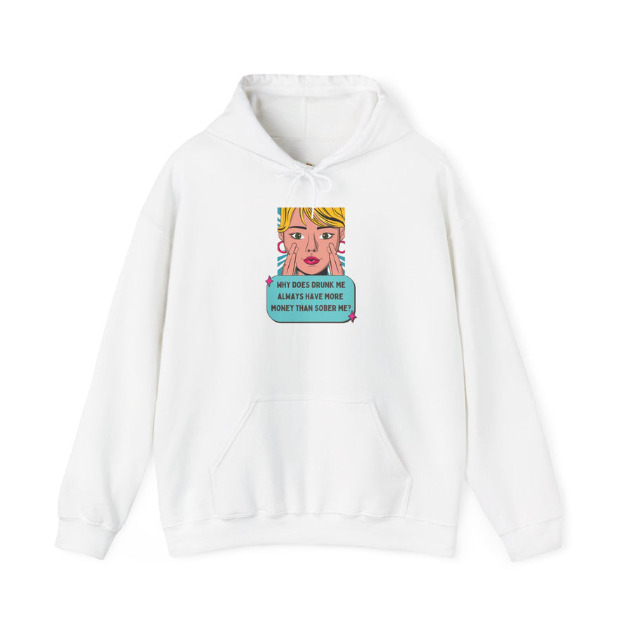 Pop Art Hoodie — Drunk Me Graphic Hooded Sweatshirt