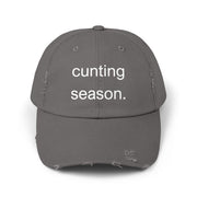 Distressed Hat - "Cunting Season" Sassy Baseball Cap