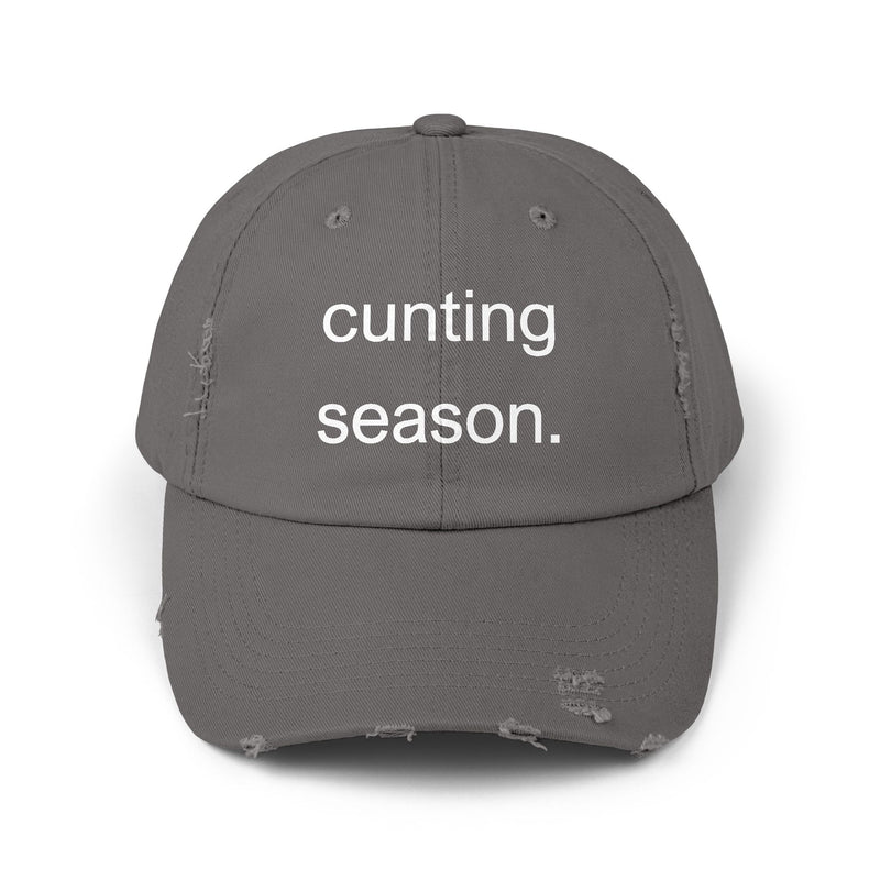 Distressed Hat - "Cunting Season" Sassy Baseball Cap