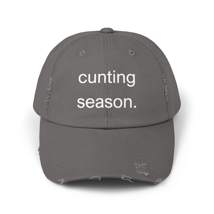 Distressed Hat - "Cunting Season" Sassy Baseball Cap