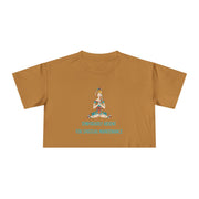 Spiritual Crop Top T-Shirt— "Temporarily Absent for Spiritual Maintenance" Graphic Tee