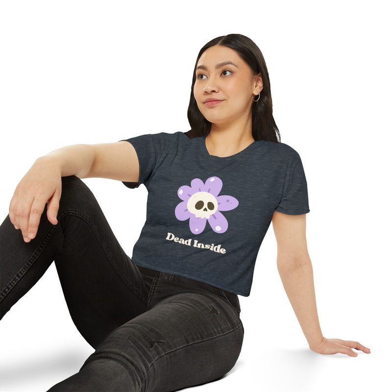 Women's Festival Crop Top Tee - Dead Inside