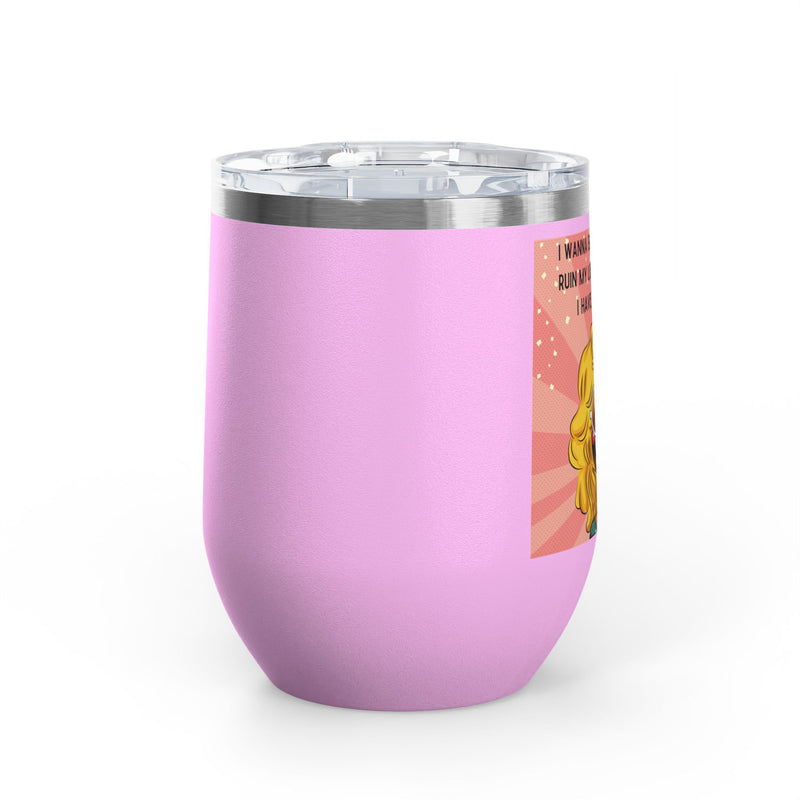 Retro Pop Art "14 Again" Insulated Stainless Steel 12oz Wine Tumbler
