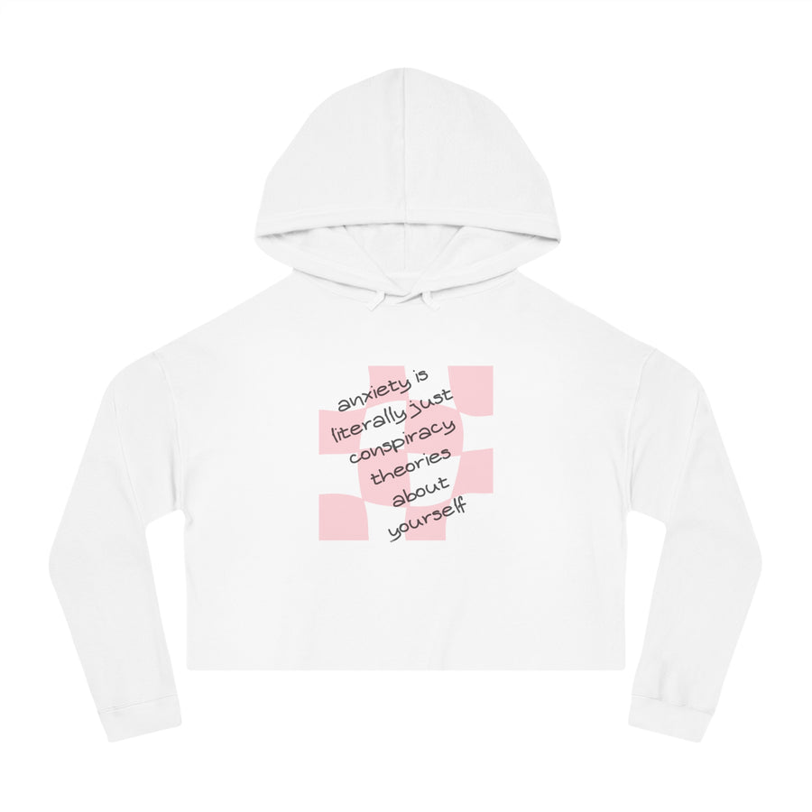 Anxiety Is - Women’s Cropped Hooded Sweatshirt