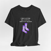 Graphic Tee - "Grippy Socks Vacation" Mental Health Awareness T-Shirt