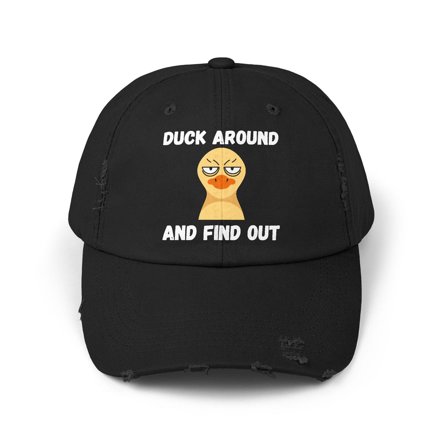 Baseball Hat "Duck Around and Find Out" Distressed Cap