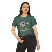 Festival Crop Top T-shirt— “So Much Panic… Not Enough Disco” Graphic Tee