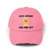 Baseball Hat "Duck Around and Find Out" Distressed Cap