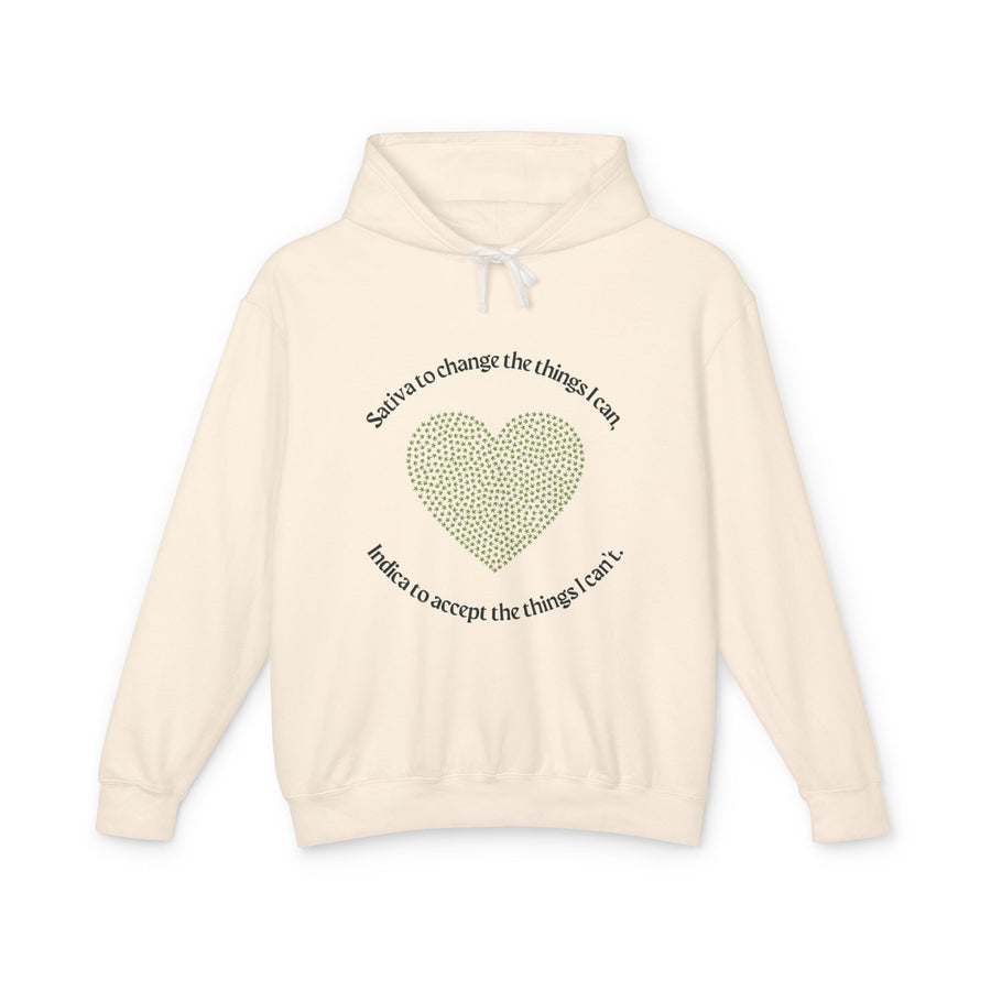 420 Serenity Prayer - Unisex Lightweight Hooded Sweatshirt