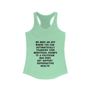 Transfer Menstrual Cramps - Women's Ideal Racerback Tank