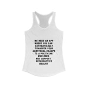 Transfer Menstrual Cramps - Women's Ideal Racerback Tank