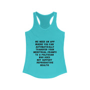 Transfer Menstrual Cramps - Women's Ideal Racerback Tank