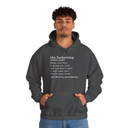 Graphic Hoodie — Minimalist 'the fuckening' Definition Hooded Sweatshirt
