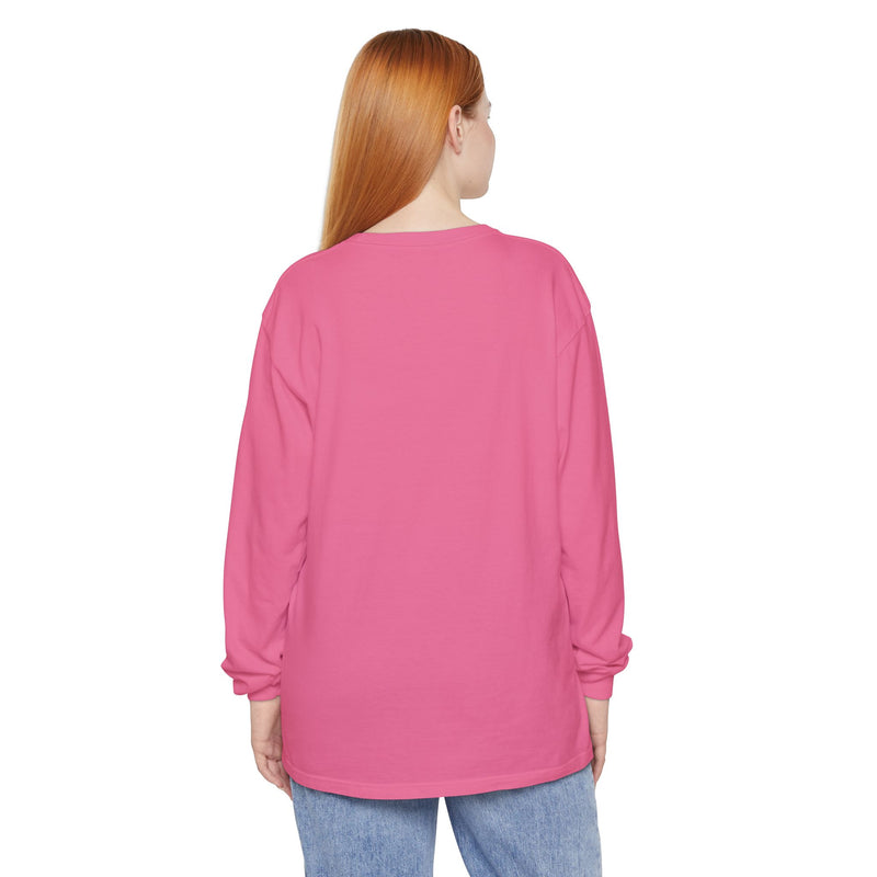 "Dead Inside" Oversized T-Shirt - Skull Flower Long Sleeve Tee