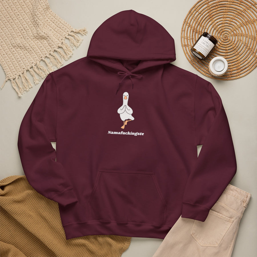 Yoga Goose Hoodie — Namafuckingste Graphic Hooded Sweatshirt